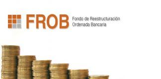 Imagen de FROB con logo y monedas alusivas a la economía