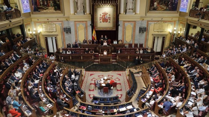 Congreso paralizado en España