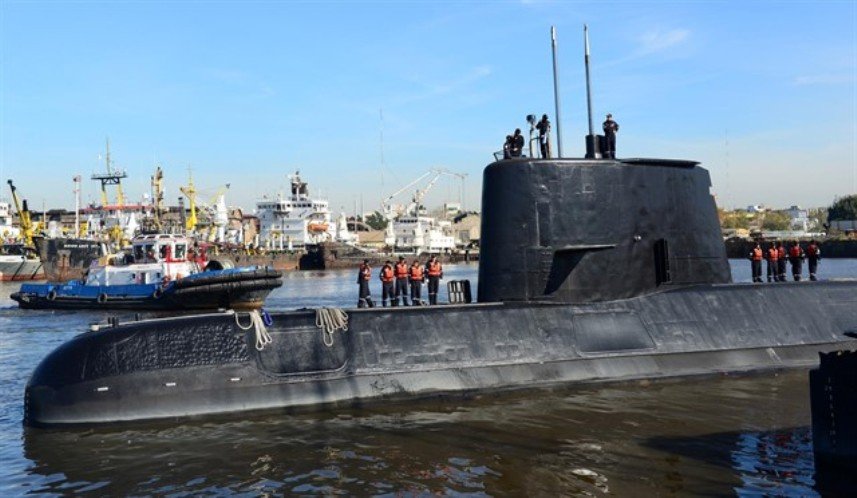 El submarino argentino ARA San Juan