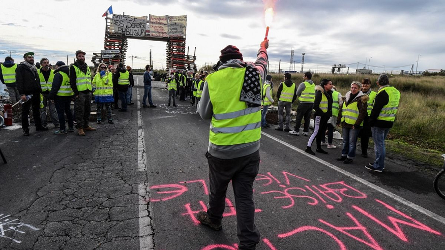 Disminuye asistencia a las protestas de los "chalecos amarillos" en Francia