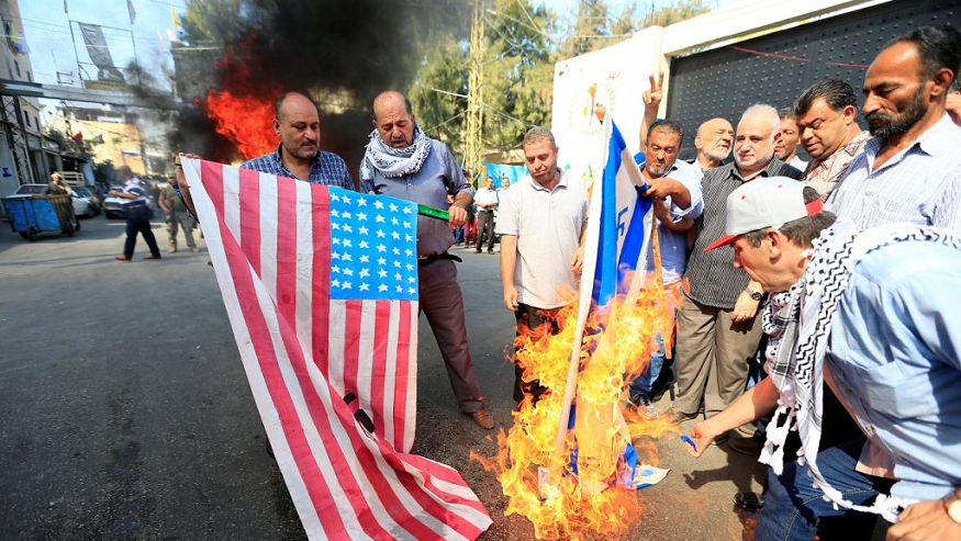 Protestas en Palestina en rechazo a plan de paz estadounidense 