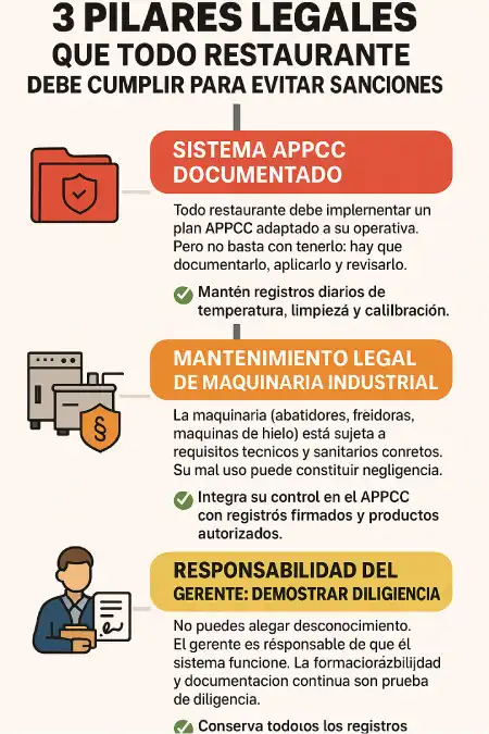 pilares legales que todo restaurante debe considerar infografía