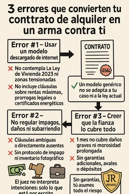 por qué contratar un abogado para redactar el contrato de alquiler infografía