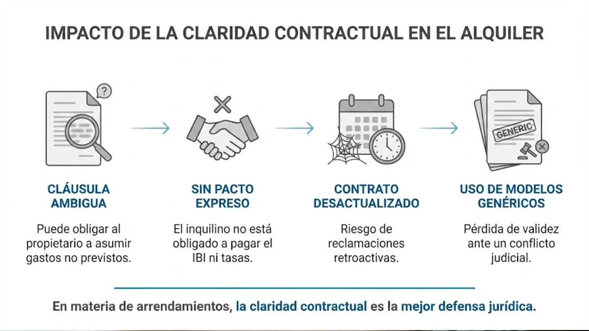 impacto de la claridad contractual en el alquiler infografía