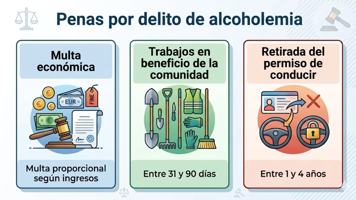 penas por delito de alcoholemia