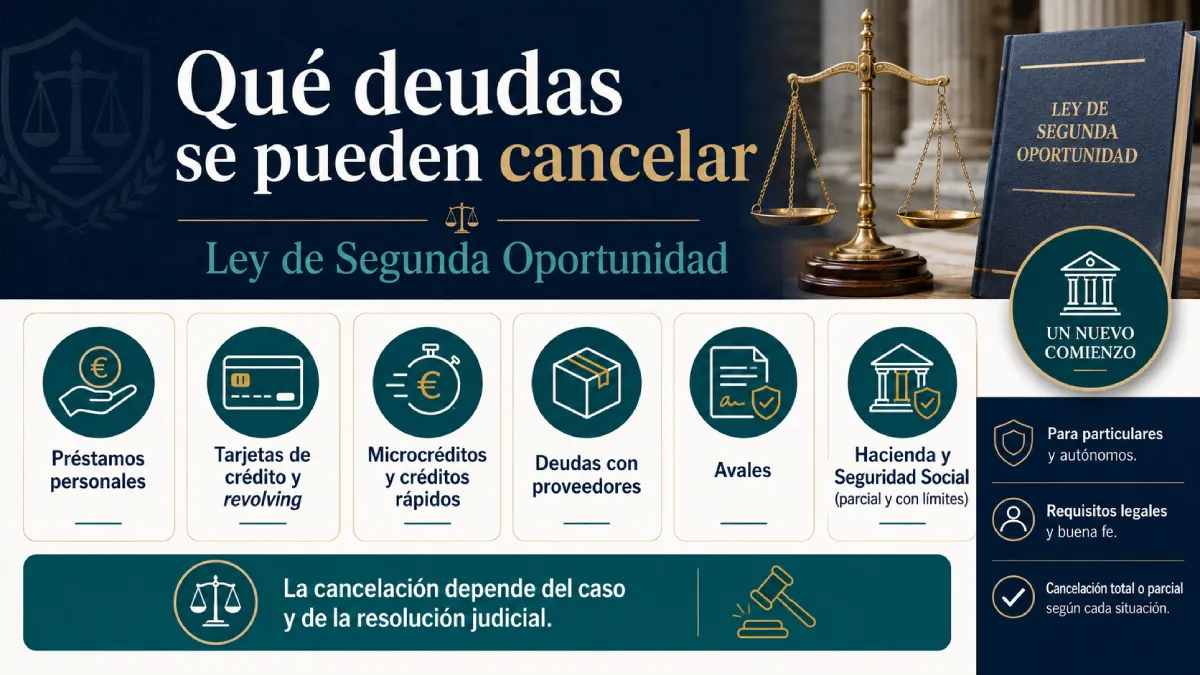 qué deudas se puedne cancelar infografía