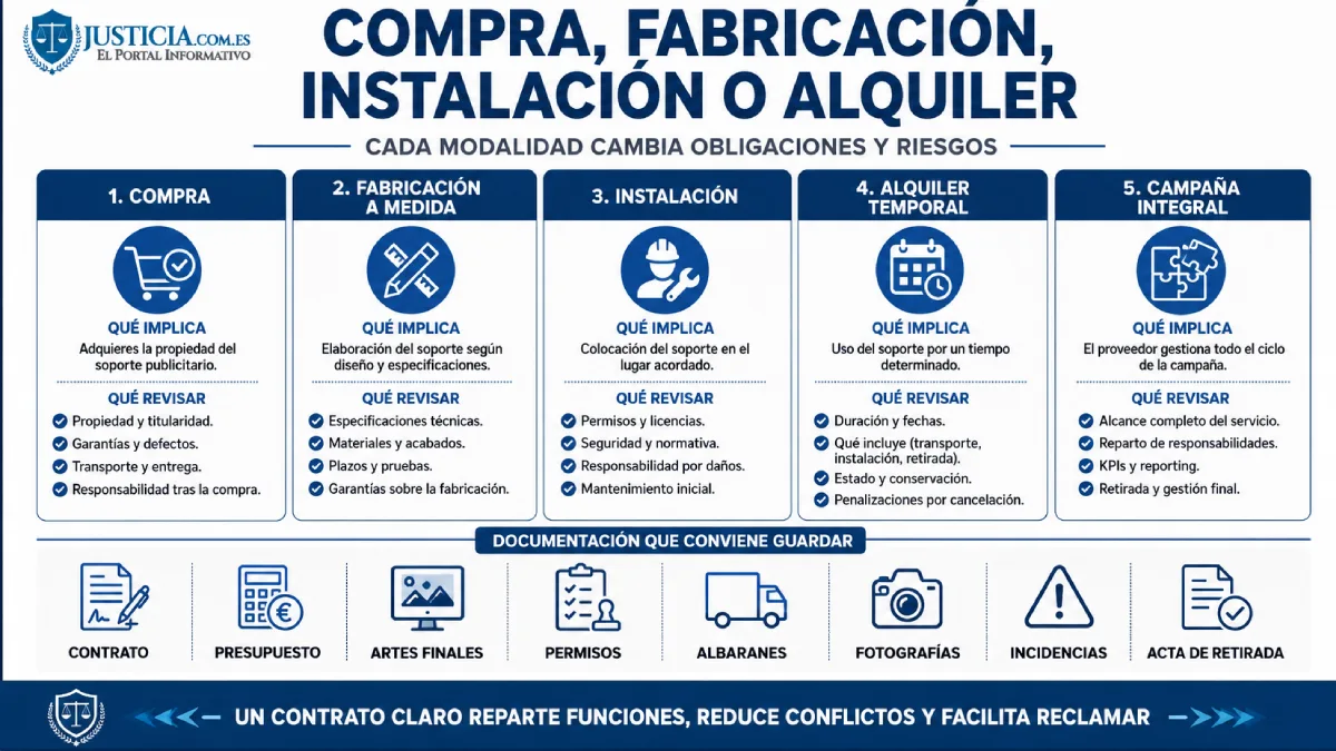 cómpra fabricación instalación o alquiler de publicidad infografía