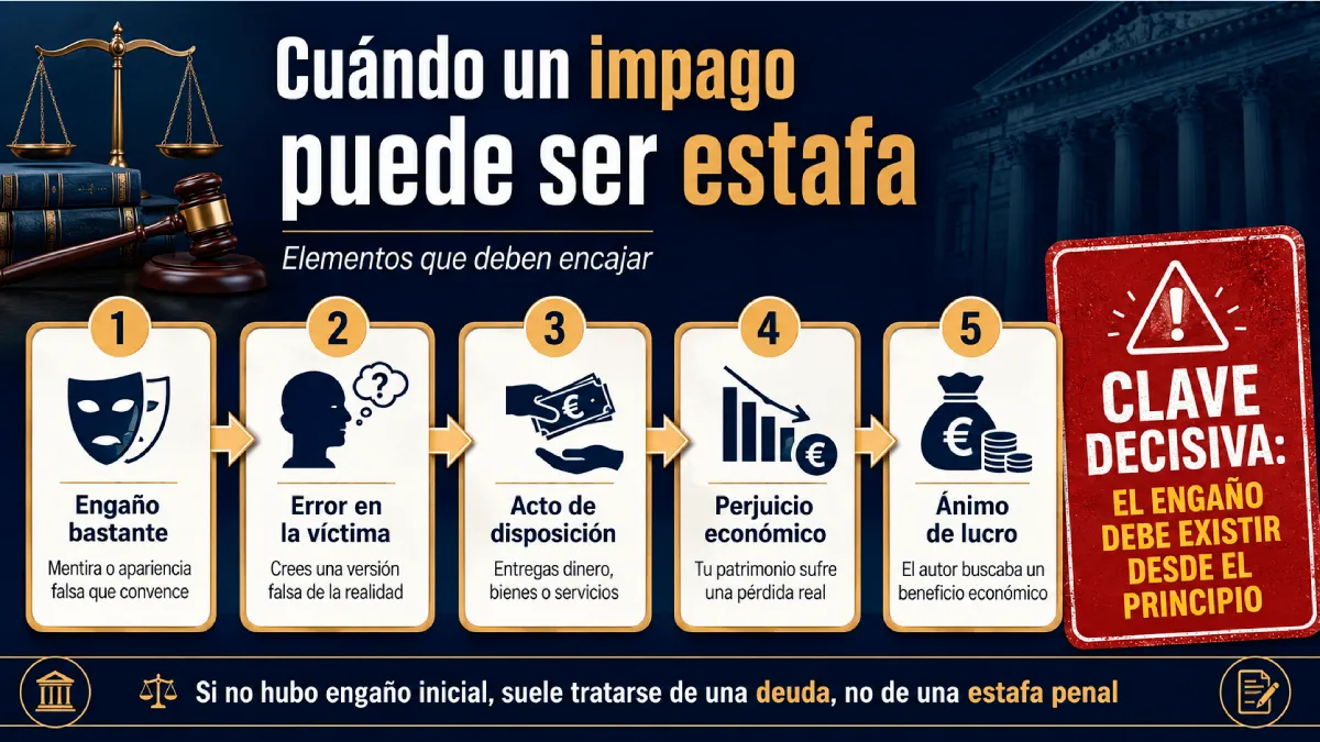 cuando un impago es una estafa