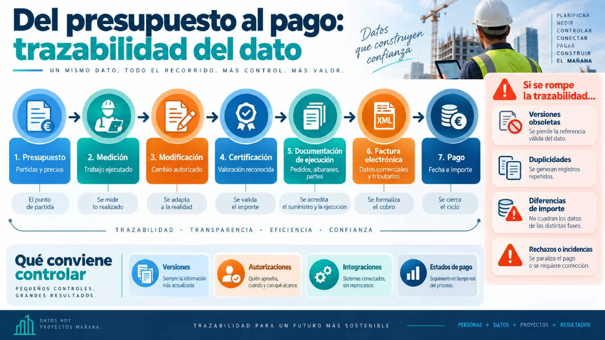 del presupuesto al pago, infografía